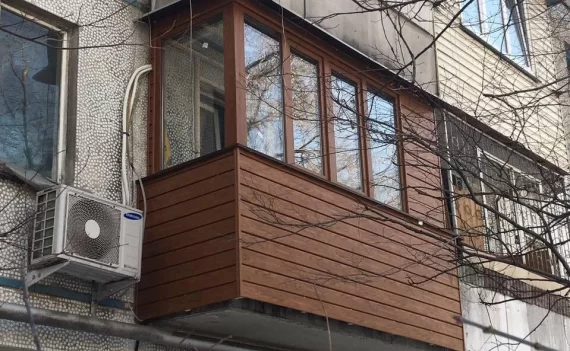 Наружная отделка балкона Наружная отделка балкона